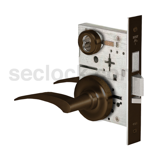 Mortise Lock Satin Bronze Blackened Satin Relieved Clear Coated