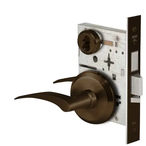 Mortise Lock Dark Oxidized Satin Bronze Oil Rubbed