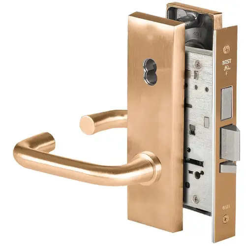 Mortise Lock Satin Bronze Clear Coated