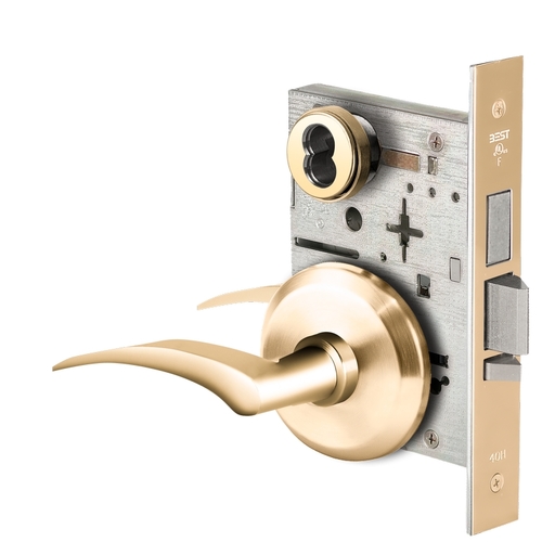 Mortise Lock Bright Brass