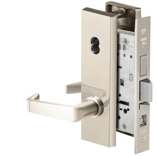 Mortise Lock Bright Nickel Plated Clear Coated