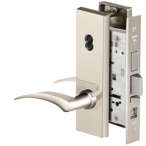 Mortise Lock Bright Nickel Plated Clear Coated