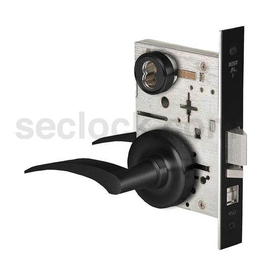 Mortise Lock Flat Black Coated