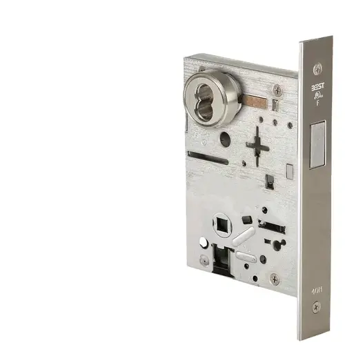 Mortise Lock Satin Nickel Plated Clear Coated