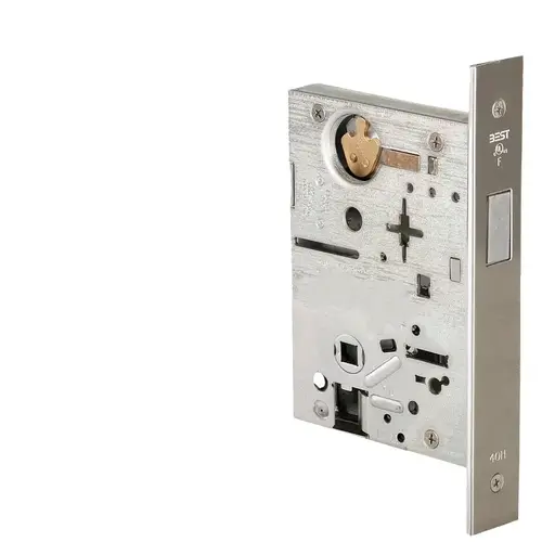 Mortise Lock Satin Nickel Plated Clear Coated