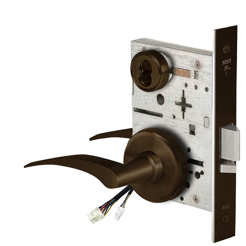 Electric Mortise Lock Dark Bronze Painted