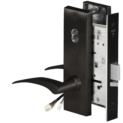 Electric Mortise Lock Flat Black Coated