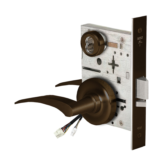 Electric Mortise Lock Dark Bronze Painted