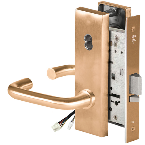 Electric Mortise Lock Satin Bronze Clear Coated