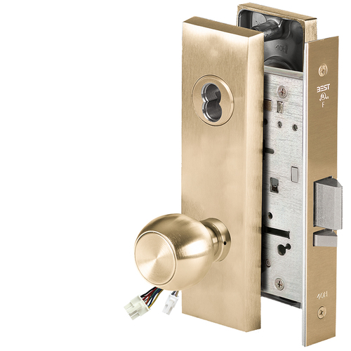 Electric Mortise Lock Satin Brass