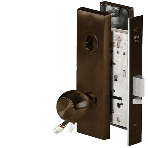 Electric Mortise Lock Dark Oxidized Satin Bronze Oil Rubbed