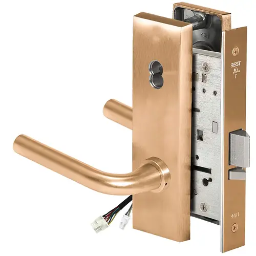 Electric Mortise Lock Satin Bronze Clear Coated