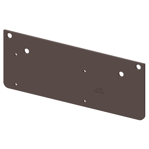 Door Closer Mounting Plates Satin Bronze Blackened Satin Relieved Clear Coated