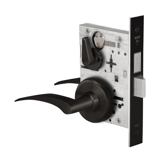 Mortise Lock Flat Black Coated