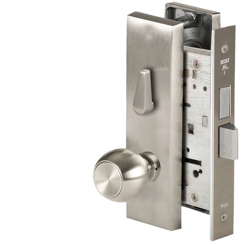 Mortise Lock Satin Nickel Plated Clear Coated