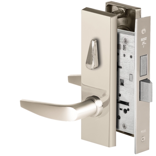 Mortise Lock Bright Nickel Plated Clear Coated