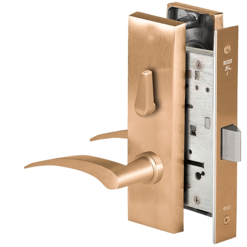 Mortise Lock Satin Bronze Clear Coated