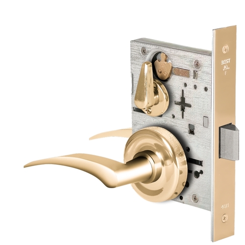 Mortise Lock Bright Brass