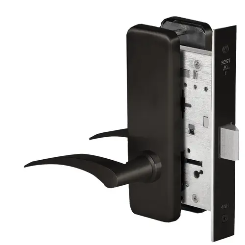 Mortise Lock Flat Black Coated