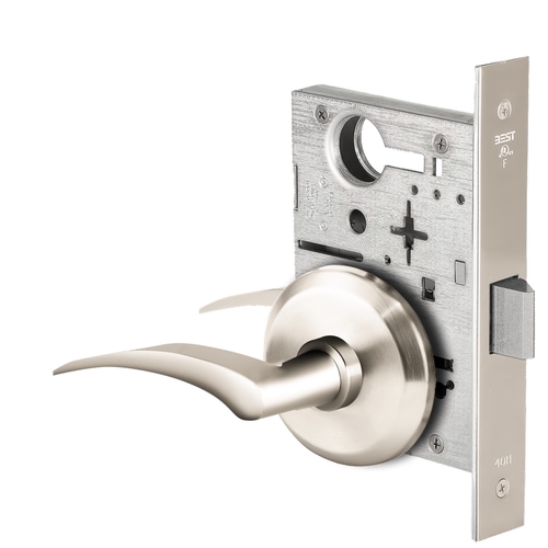 Mortise Lock Bright Nickel Plated Clear Coated