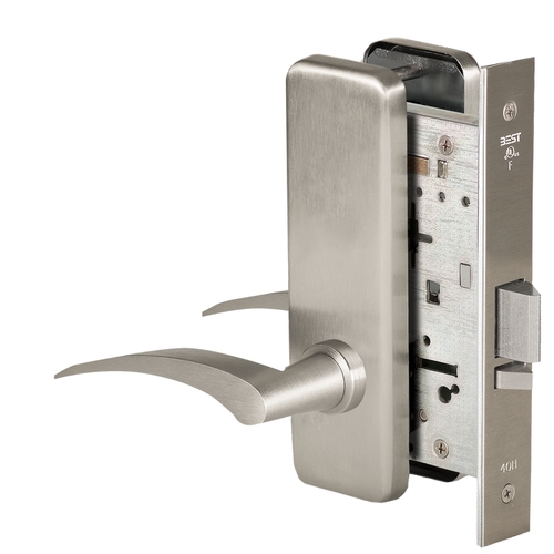 Mortise Lock Satin Nickel Plated Clear Coated