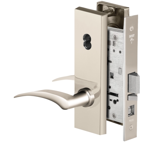 Mortise Lock Bright Nickel Plated Clear Coated