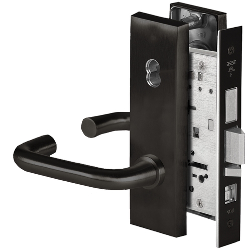 Mortise Lock Flat Black Coated