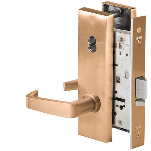 Mortise Lock Satin Bronze Clear Coated