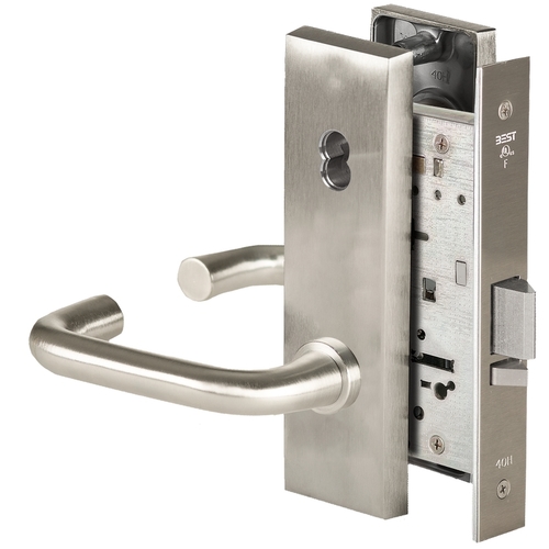 Mortise Lock Satin Nickel Plated Clear Coated