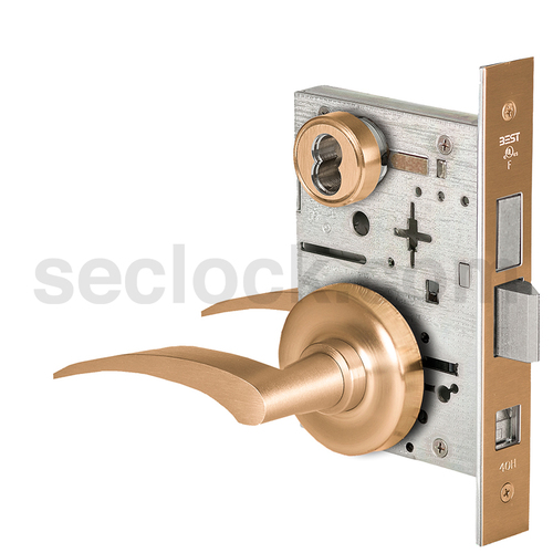 Mortise Lock Satin Bronze Clear Coated