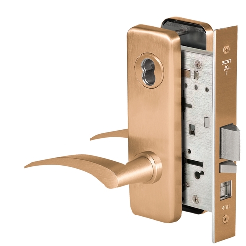 Mortise Lock Satin Bronze Clear Coated