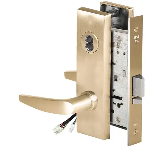 Electric Mortise Lock Satin Brass