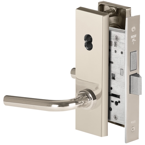 Mortise Lock Bright Nickel Plated Clear Coated