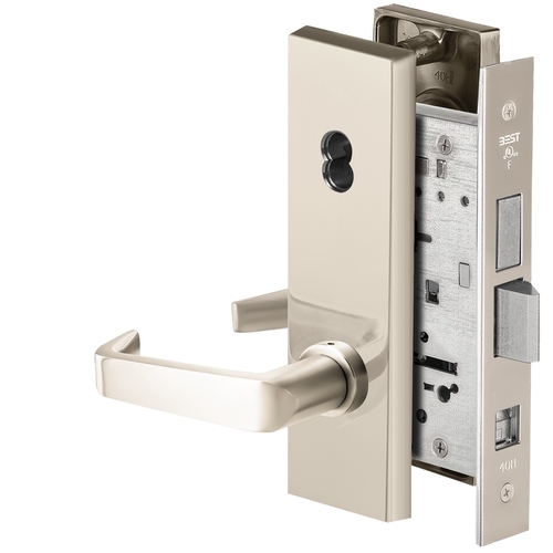 Mortise Lock Bright Nickel Plated Clear Coated