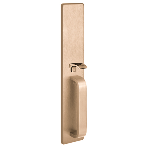 Exit Device Trim Satin Bronze Clear Coated