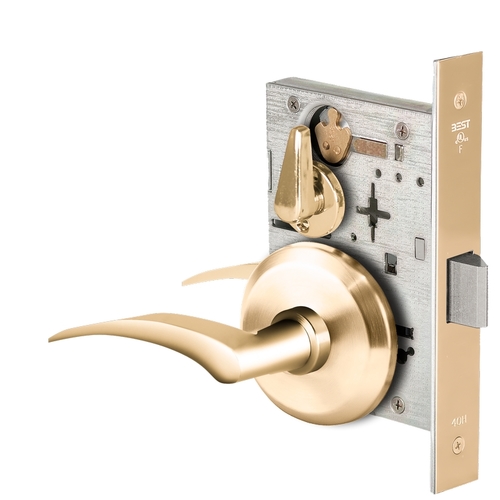 Mortise Lock Bright Brass