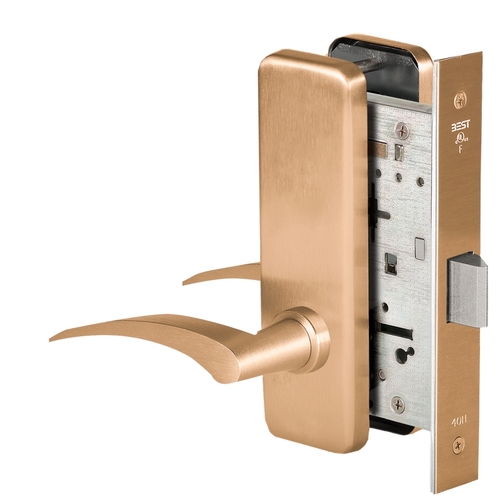 Mortise Lock Satin Bronze Clear Coated