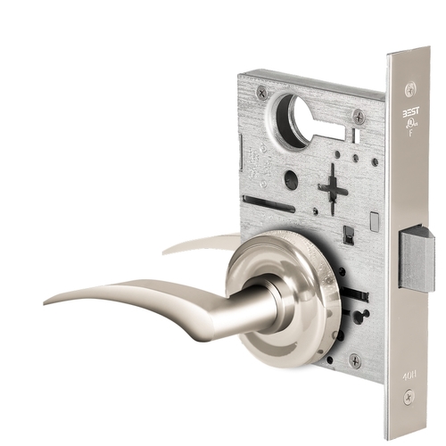 Mortise Lock Bright Nickel Plated Clear Coated