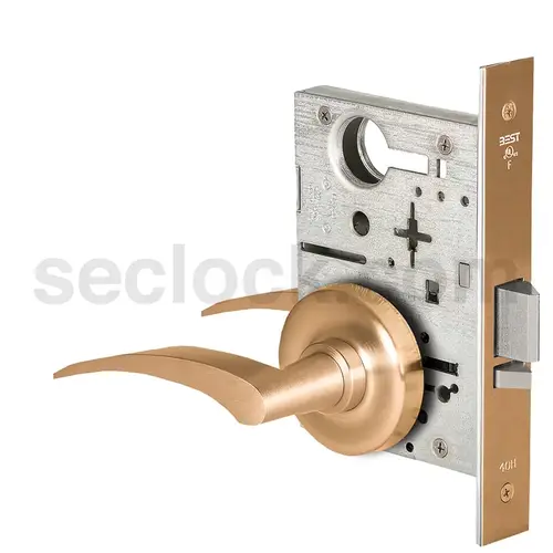 Mortise Lock Satin Bronze Clear Coated