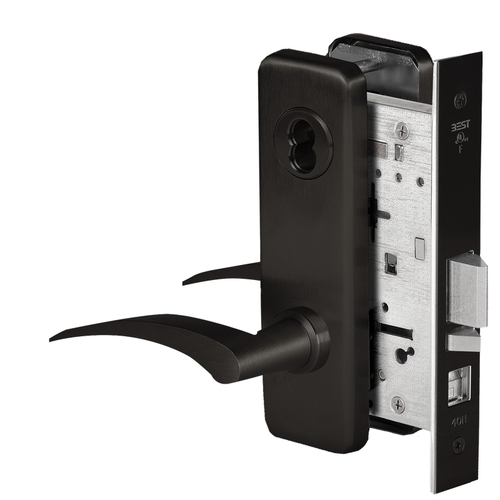 Mortise Lock Flat Black Coated