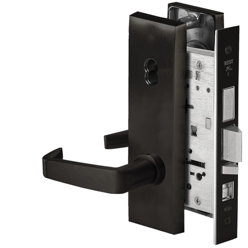 Mortise Lock Flat Black Coated