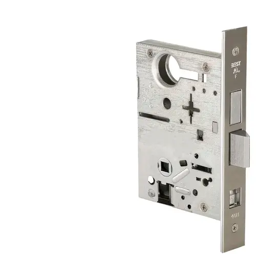 Mortise Lock Satin Nickel Plated Clear Coated