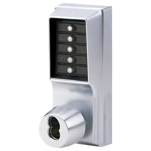 Pushbutton Lock Satin Chrome