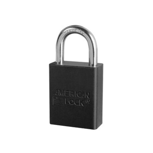 1-3/4 In. Wide Aluminum Body, 1-1/8 In. Tall 5/16 In. Diameter Hardened Boron Alloy Shackle, 5 Pin Cylinder, Brown
