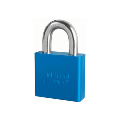 2 In. Wide Aluminum Body, 1-1/8 In. Tall 3/8 In. Diameter Brass Shackle, 5 Pin Cylinder, Brown