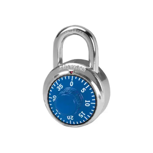 1-7/8 In. Wide Stainless Steel Combination Lock, 3 Number Combination