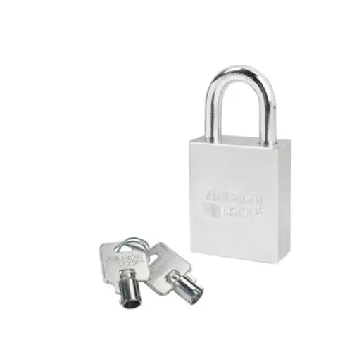 1-3/4" Wide Solid Steel Body, 1-1/8" Tall 5/16" Diameter Boron Shackle, 7 Pin Cylinder, Keyed Alike 1 3/4" solid steel tubular cylinder padlock