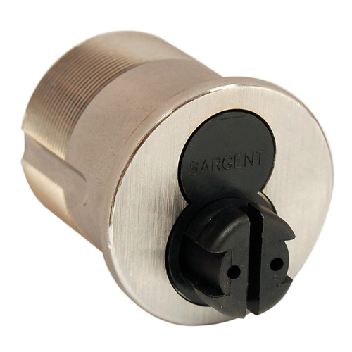 Mortise Cylinder 1-3/8", 6-Pin LFIC Satin Stainless Steel