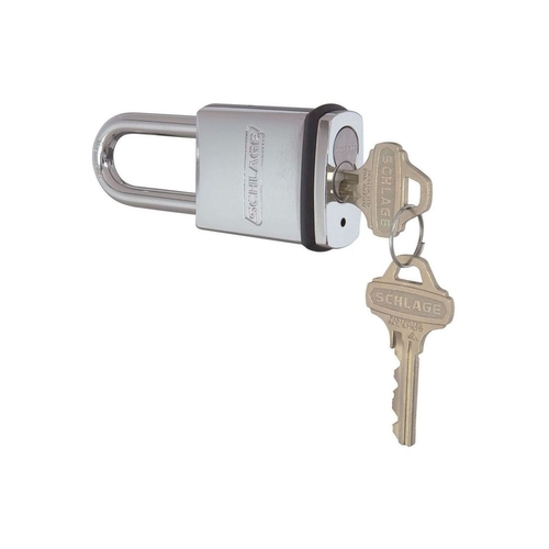 Schlage Commercial KS41F1200 Padlock with 3/8" by 2" High Shackle Less Small Format Interchangeable Core