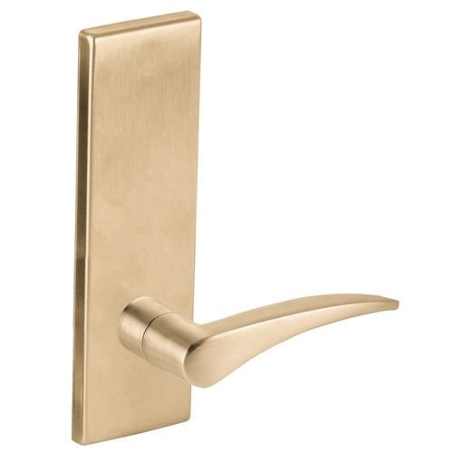 Half Dummy Trim with Right Hand 12 Lever and N Escutcheon Satin Brass Finish